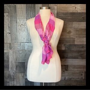 Pink purple striped scarf Barbiecore pastel coastal vacation Softgirl fairycore